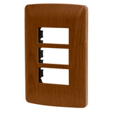 Tapa color madera para inerrupor o omacorriene riple linea ialiana voleck